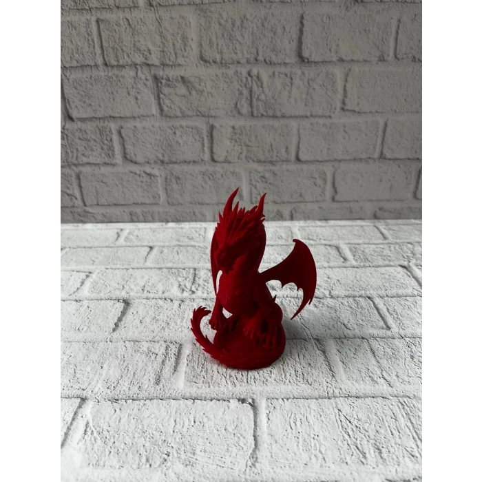 ieg™ 12 cm Kırmızı Ejderha Figürü Koleksiyonluk Dekoratif Biblo