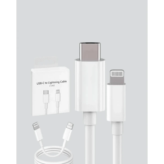 ieg™ 30W Type-C Lightning Hızlı Şarj Kablosu 1.2m iPhone Uyumlu