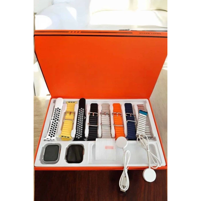 ieg™ Akıllı Saat 7 Kordonlu Metal,Plastik Ve Hasır Kordon Seçeneği