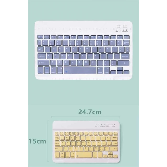 ieg™ Android ve İOS Uyumlu Bluetooth Kablosuz Türkçe Q Klavye Renkli