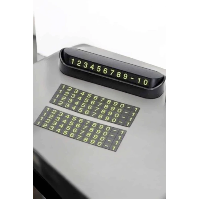 ieg™ Araba Park Numaratörü Araç İçi Numaralık Değiştirilebilir Çevirmeli Mini