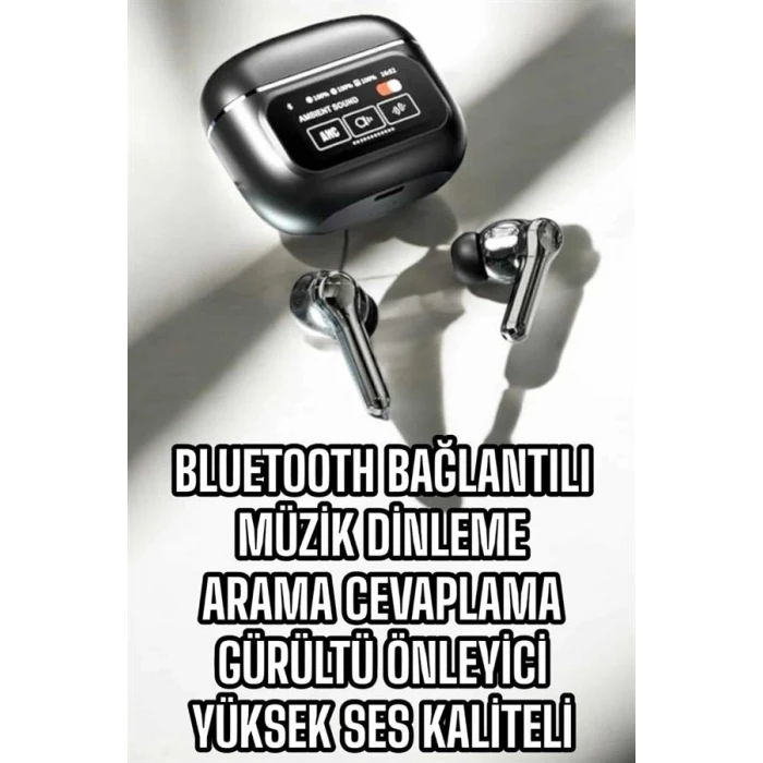 ieg™ Bluetooth Kulaklık Kablosuz Ekranlı ANC/ENC Destekli Dokunmatik