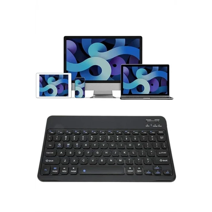 ieg™ Bluetooth Şarj Edilebilir Mini Q Klavye Kablosuz Taşınabilir