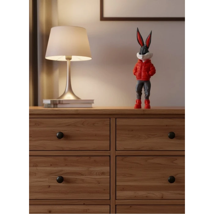 ieg™ Bugs Bunny Dekoratif Figür 10×34 cm Modern Tasarım