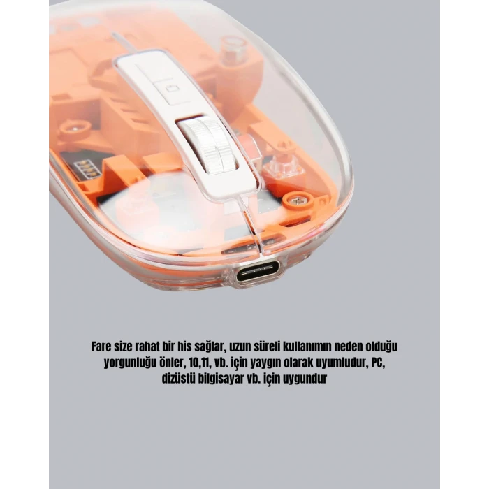 ieg™ Çift Modlu Fare – USB Alıcılı ve Bluetooth Bağlantılı