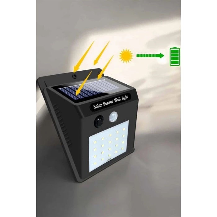 ieg™ Güneş Enerjili Bahçe Lambası Solar Gece Aydınlatma Sensörlü Lamba