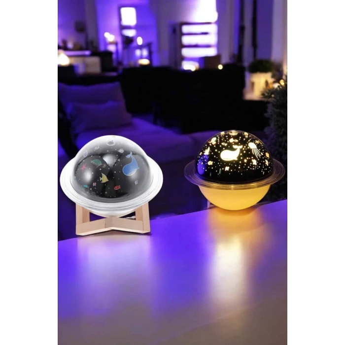 ieg™ Hava Nemlendirici Masa ve Gece Lambası USB Projeksiyon Aromaterapi