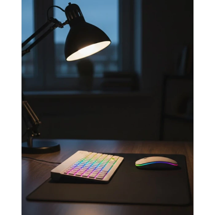 ieg™ Kablosuz Aydınlatmalı Klavye Mouse Seti Türkçe Q Tuş Dizilimi