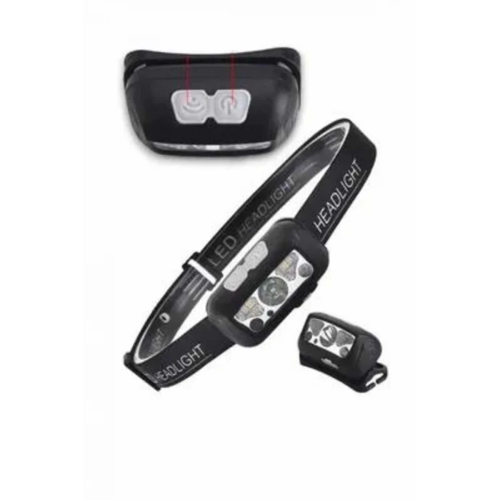 ieg™ Kamp Lambası Kafa Feneri Kafa Lambası Ayarlanabilir Sensörlü Şarjlı