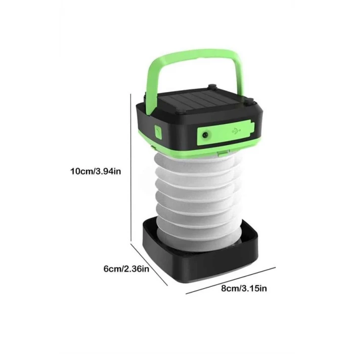 ieg™ Kamp Lambası Katlanabilir Lamba Solar Şarjlı Led Lamba El Fenerli