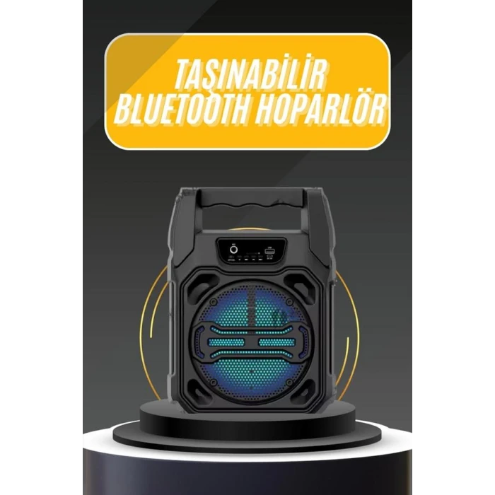 ieg™ Karaoke Mikrofonlu Fm Radyolu Bluetooth Hoparlör Yüksek Ses Kaliteli