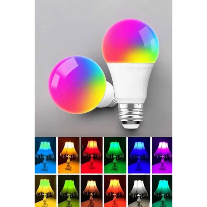 ieg™ Led Ampul Enerji Dostu RGB Işıklı 100W Led Işık