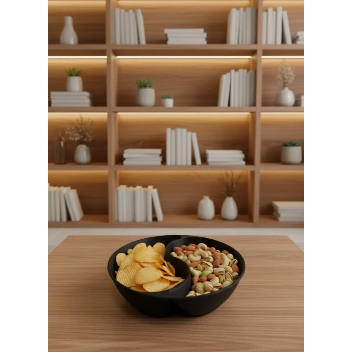 ieg™ Siyah Çerezlik Kase Seti 4 Adet 3x12 cm