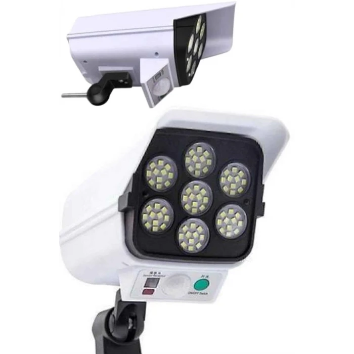 ieg™ Solar Lamba Kamera Görünümlü Duvar Lambası Dönebilen Bahçe Aydınlatması