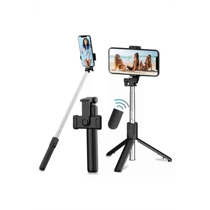 ieg™ Tripod Selfie Çubuğu Bluetooth Kumandalı Kablosuz Led Işıklı