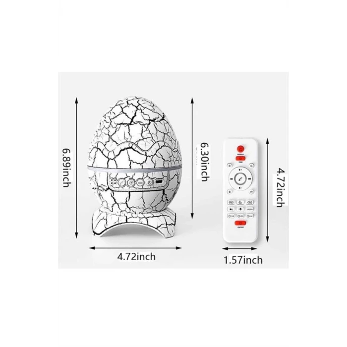 ieg™ Yumurta Şeklinde Su Dalgalı Bluetooth Speaker Lamba Renkli Şarjlı