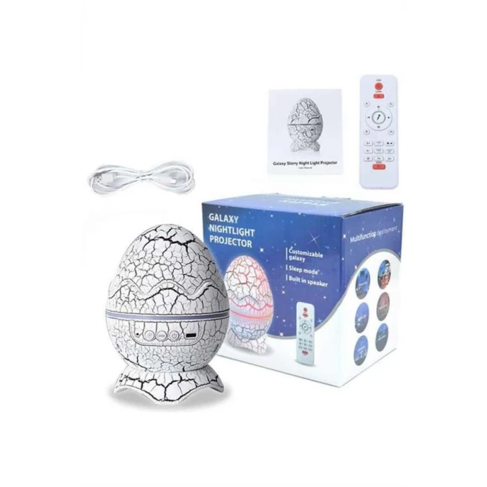 ieg™ Yumurta Şeklinde Su Dalgalı Bluetooth Speaker Lamba Renkli Şarjlı