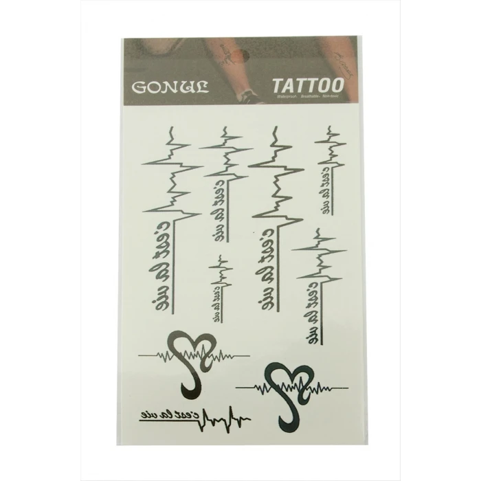 İmzalı Tattoo Dövme Sticker