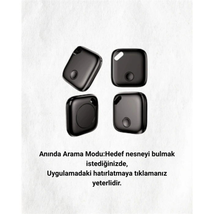 iOS Uyumlu Smart Tag | Uzun Pil Ömrü | Bul Uygulaması ile Entegre Akıllı Takip Cihazı