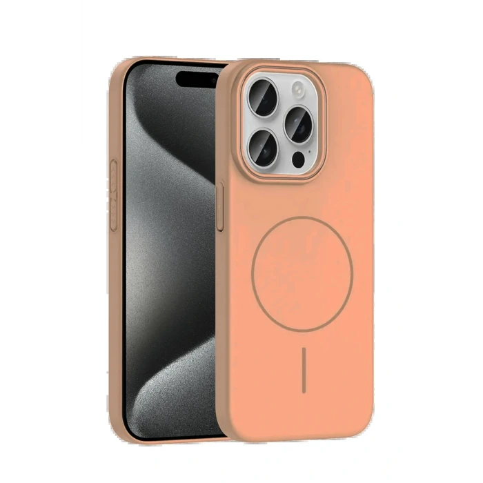 iPhone 14 Pro Max Broş Magsafe Kapak - Çöl Titanyum