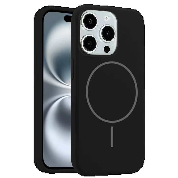 iPhone 14 Pro Max Kılıf Jully Magsafe Kapak - Siyah