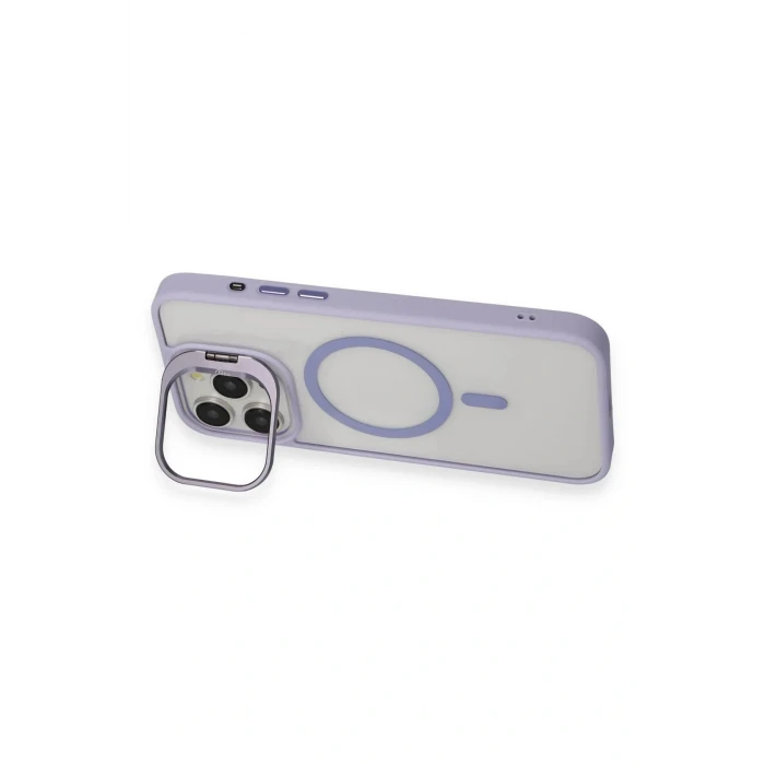 iPhone 14 Pro Max Kılıf Roblox Lens Magsafe Standlı Kapak - Lacivert