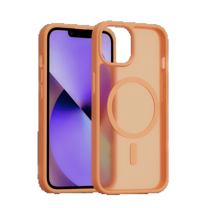 iPhone 15 Jota Magsafe Kapak - Turuncu