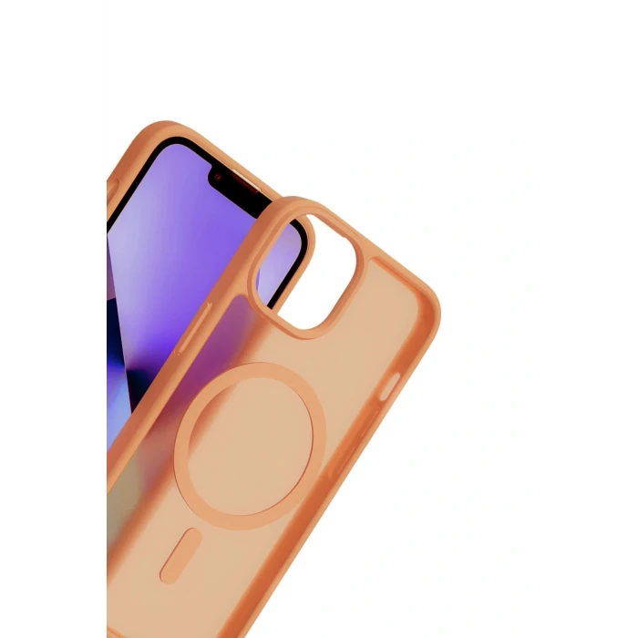 iPhone 15 Jota Magsafe Kapak - Turuncu