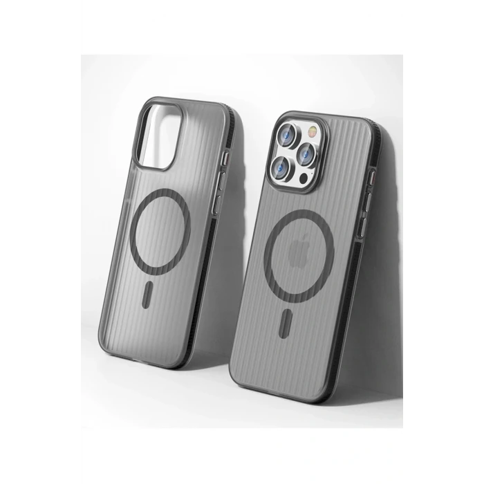 iPhone 15 Line Magsafe Kapak - Siyah