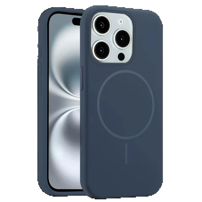 iPhone 15 Pro Max Kılıf Jully Magsafe Kapak - Lacivert