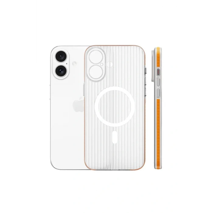 iPhone 16 Line Magsafe Kapak - Turuncu