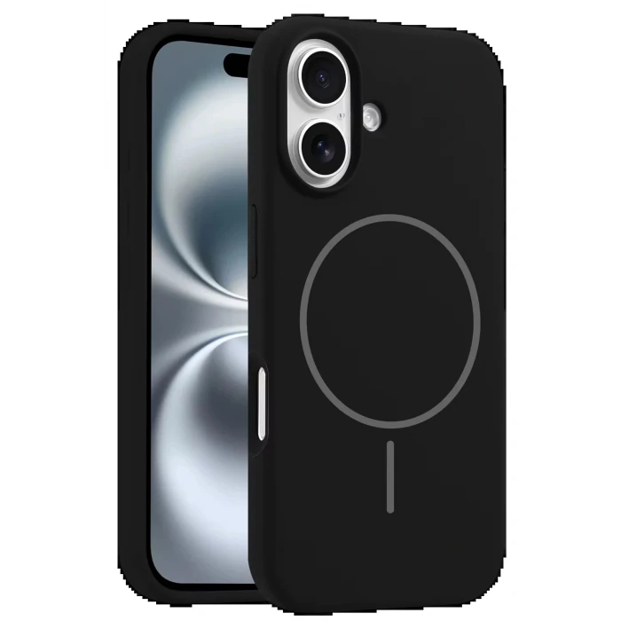 iPhone 16 Plus Kılıf Jully Magsafe Kapak - Siyah