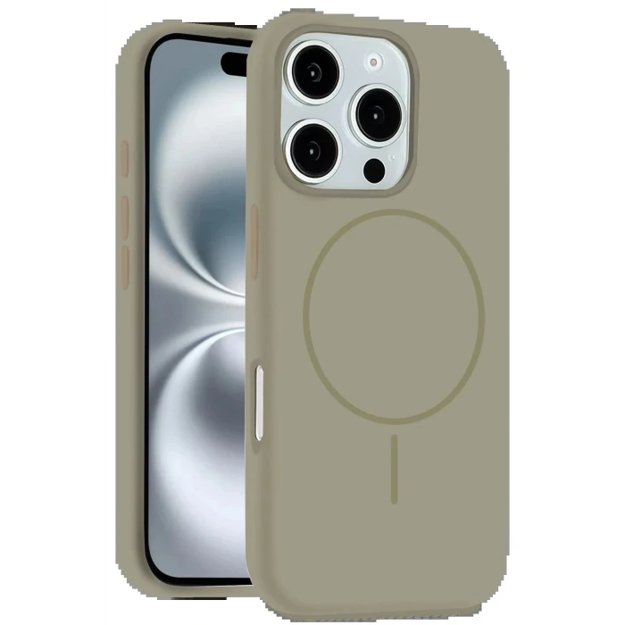 iPhone 16 Pro Max Kılıf Jully Magsafe Kapak - Çöl Titanyum