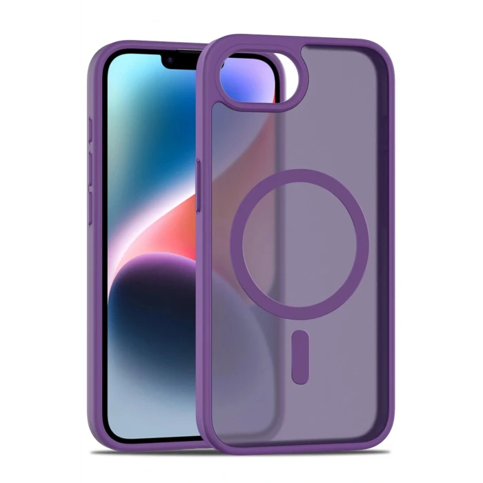 iPhone 16E Jota Magsafe Kapak - Derin Mor