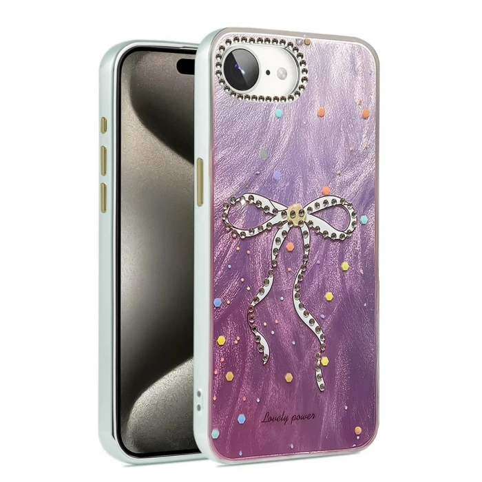 iPhone 16E Kılıf Blade Aynalı Desenli Kapak - Desen 1