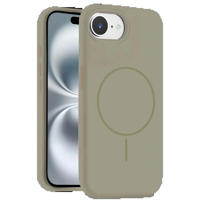 iPhone 16E Kılıf Jully Magsafe Kapak - Çöl Titanyum