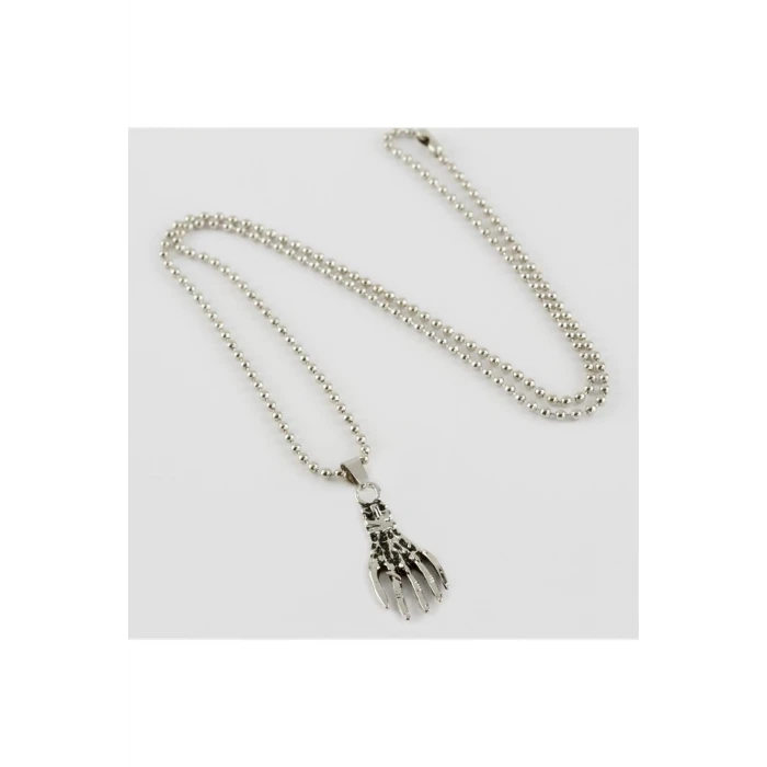 İskelet El Figürlü Erkek Kolye