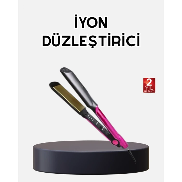 İyonik Saç Düzleştirici – 220°C Isıya Kadar Çıkan, LED Göstergeli ve Eşit Isı Dağılımlı Plaka