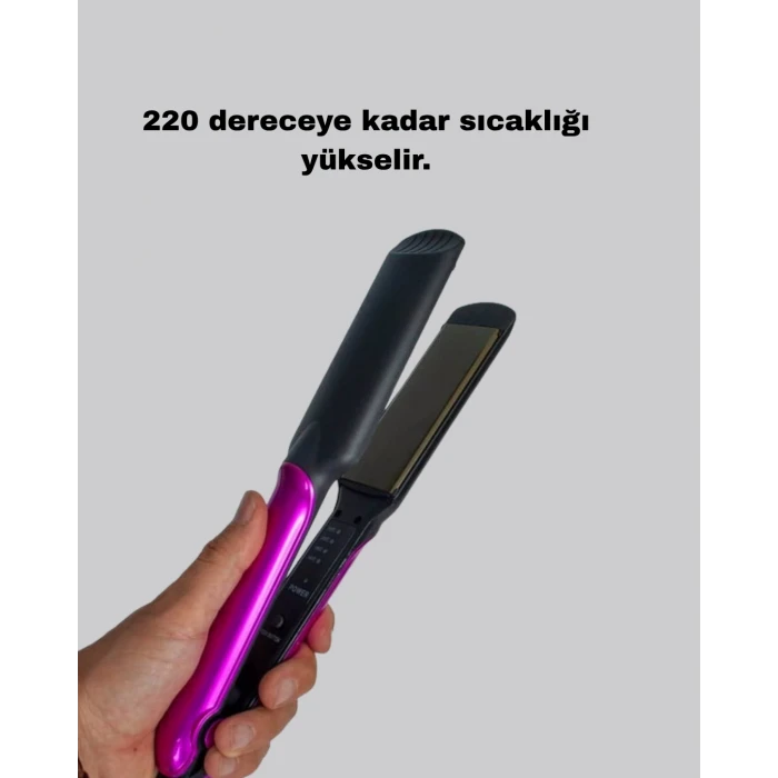 İyonik Saç Düzleştirici – 220°c Isıya Kadar Çıkan, Led Göstergeli Ve Eşit Isı Dağılımlı Plaka