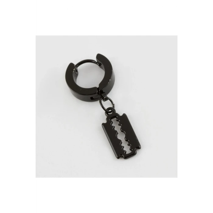 Jilet Figürlü Çelik Erkek Küpe 1 Adet