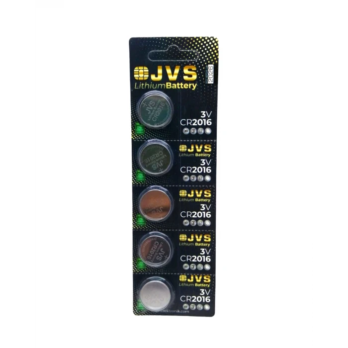 JVS CR2016 3V PARA PİLİ 5Lİ KART (K95)