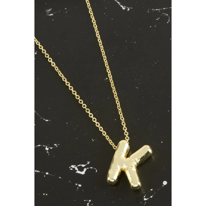 K Harfli Balon Kolye