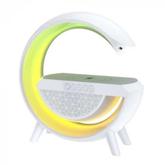 Kablosuz Şarj Standlı RGB Hoparlör