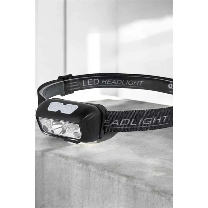 Kafa Lambası Kamp Lambası Sensörlü Şarjlı Ayarlanabilir