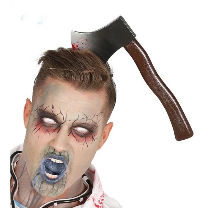 ieg™ Kafaya Saplanmış Halloween Kanlı Balta Şaka Tacı