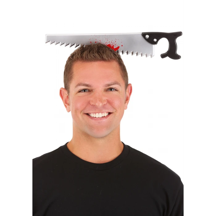 ieg™ Kafaya Saplanmış Halloween Kanlı Testere Şaka Tacı