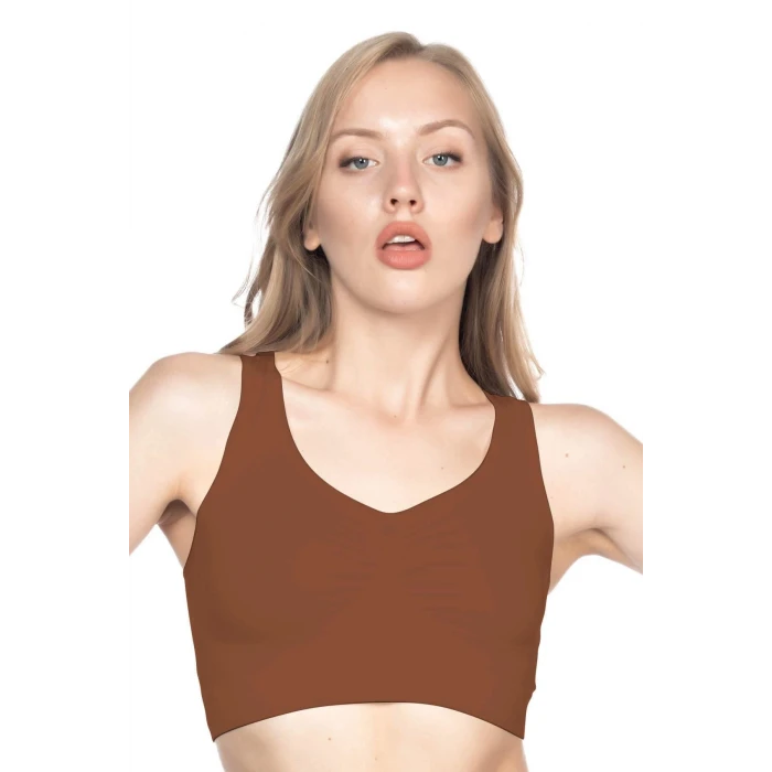 KAHVE   4001 Soft Sporcu Büstiyer