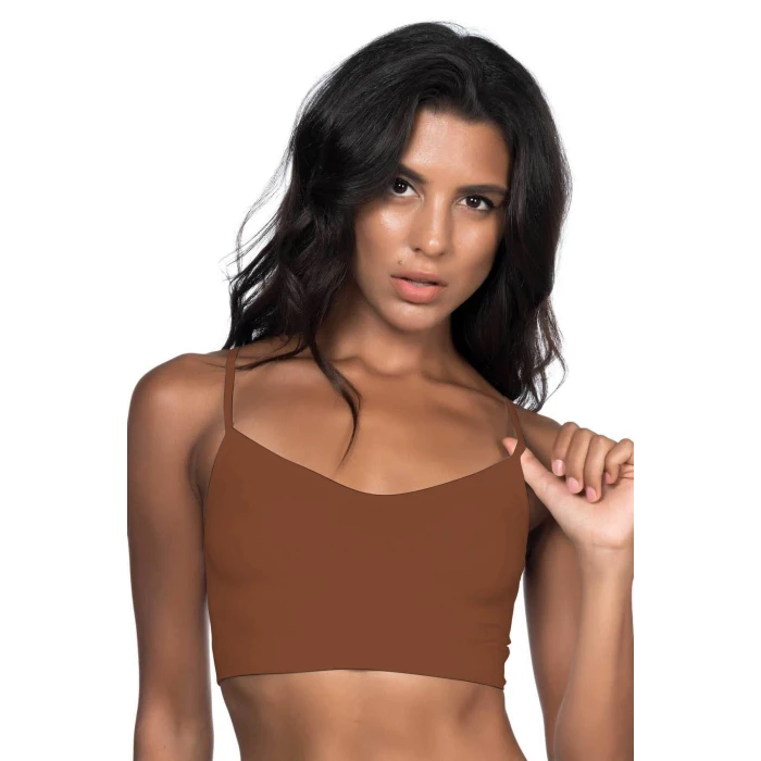 KAHVE   4003 Soft İp Askı Büstiyer