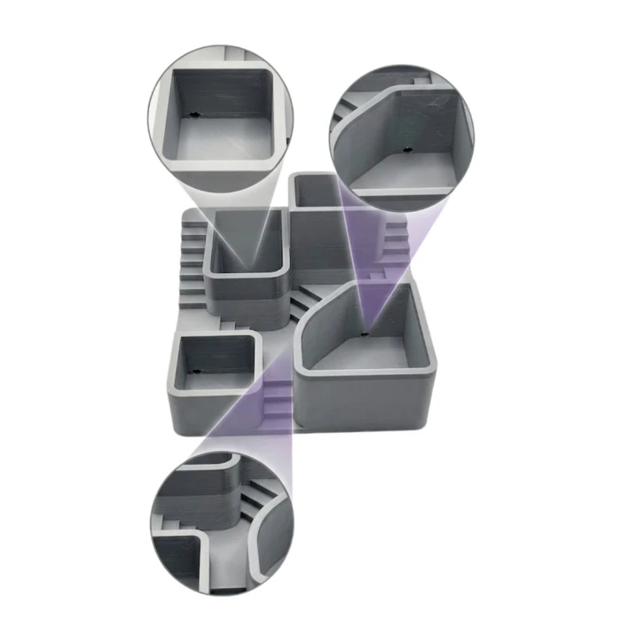 Kaktüs Saksı Seti Gri