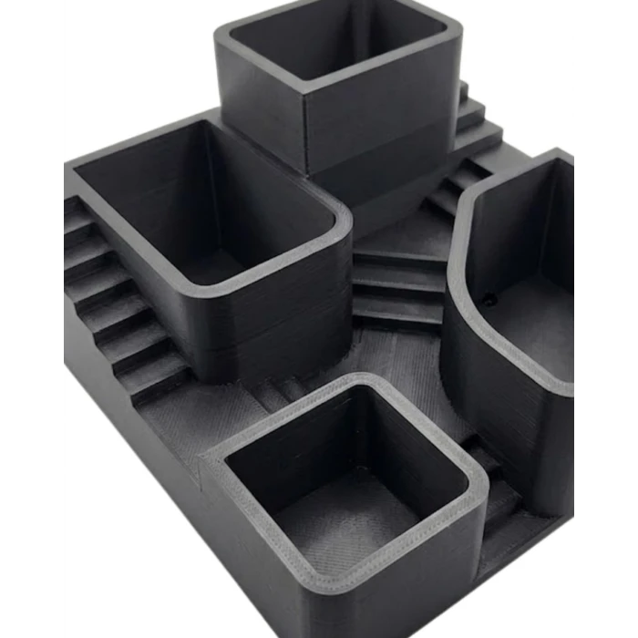 Kaktüs Saksı Seti Siyah